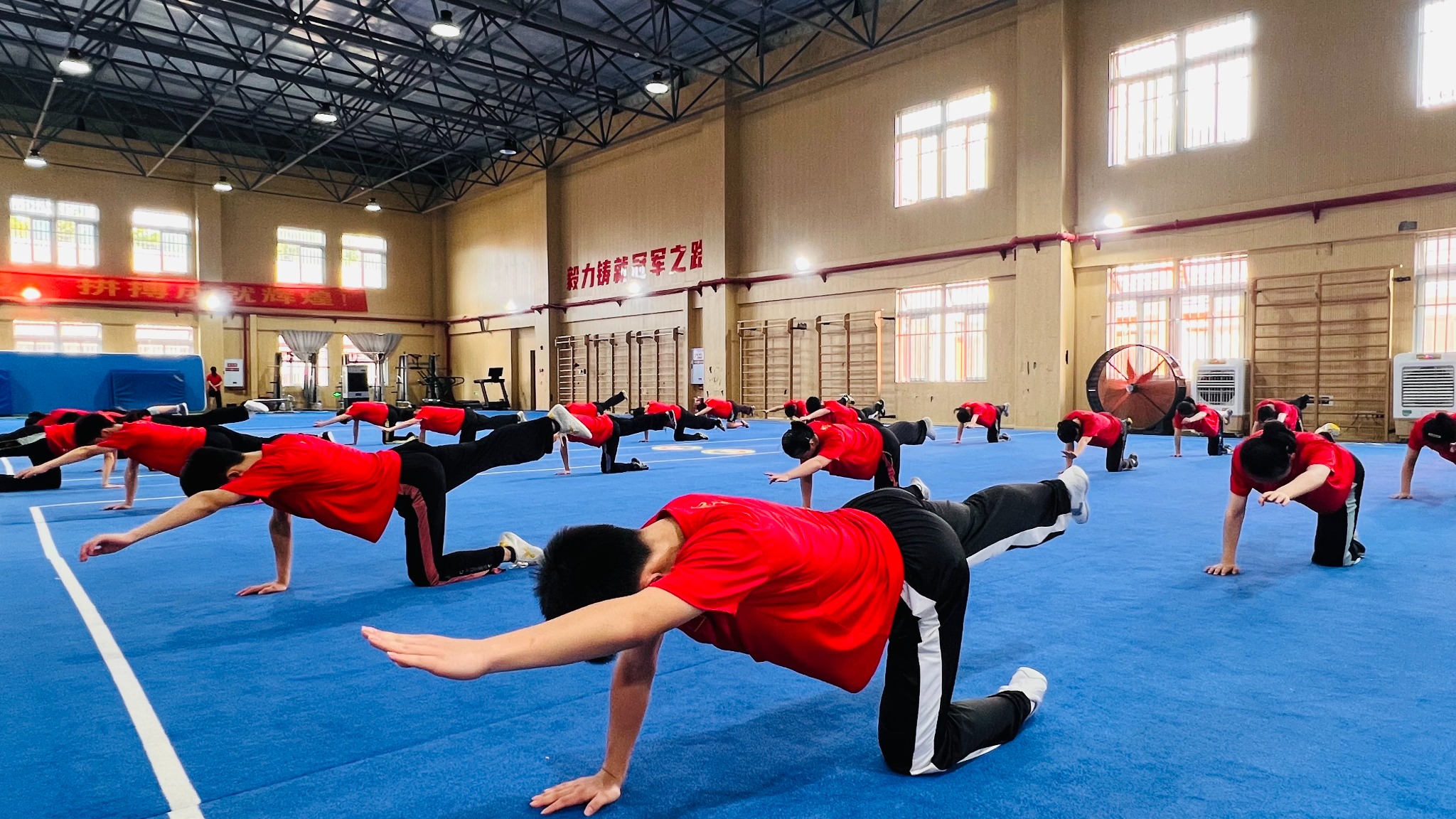 武术队训练现场